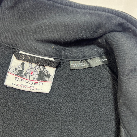 Spyder men’s quarter zip black size XXL - Picture 5 of 9
